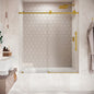 Diamond Satin Gold Sliding Shower Door (NJ)
