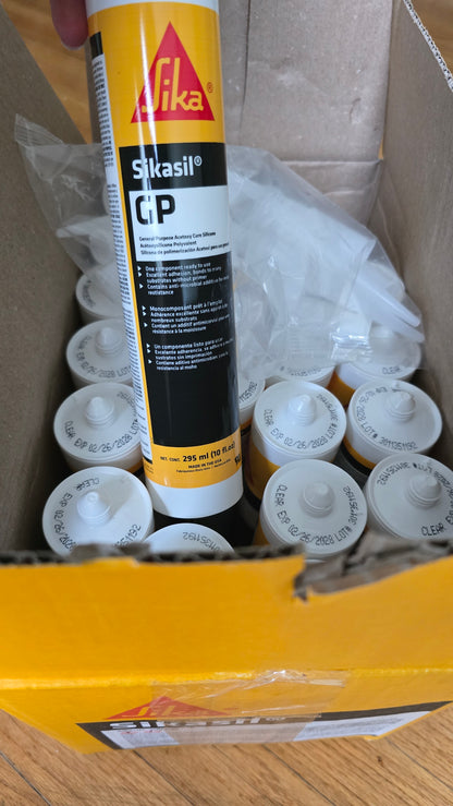 Sika Sikasil-GP Silicone Sealant Clear 295 mL Cartridge