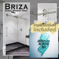 Briza Brushed Stainless Sliding Shower Door including Installation (NJ)