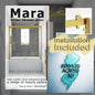 Mara Satin Gold Bypass Sliding Shower Door including Installation (NJ)