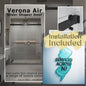 Verona Air Matte Black Bypass Sliding Shower Door including Installation (NJ)
