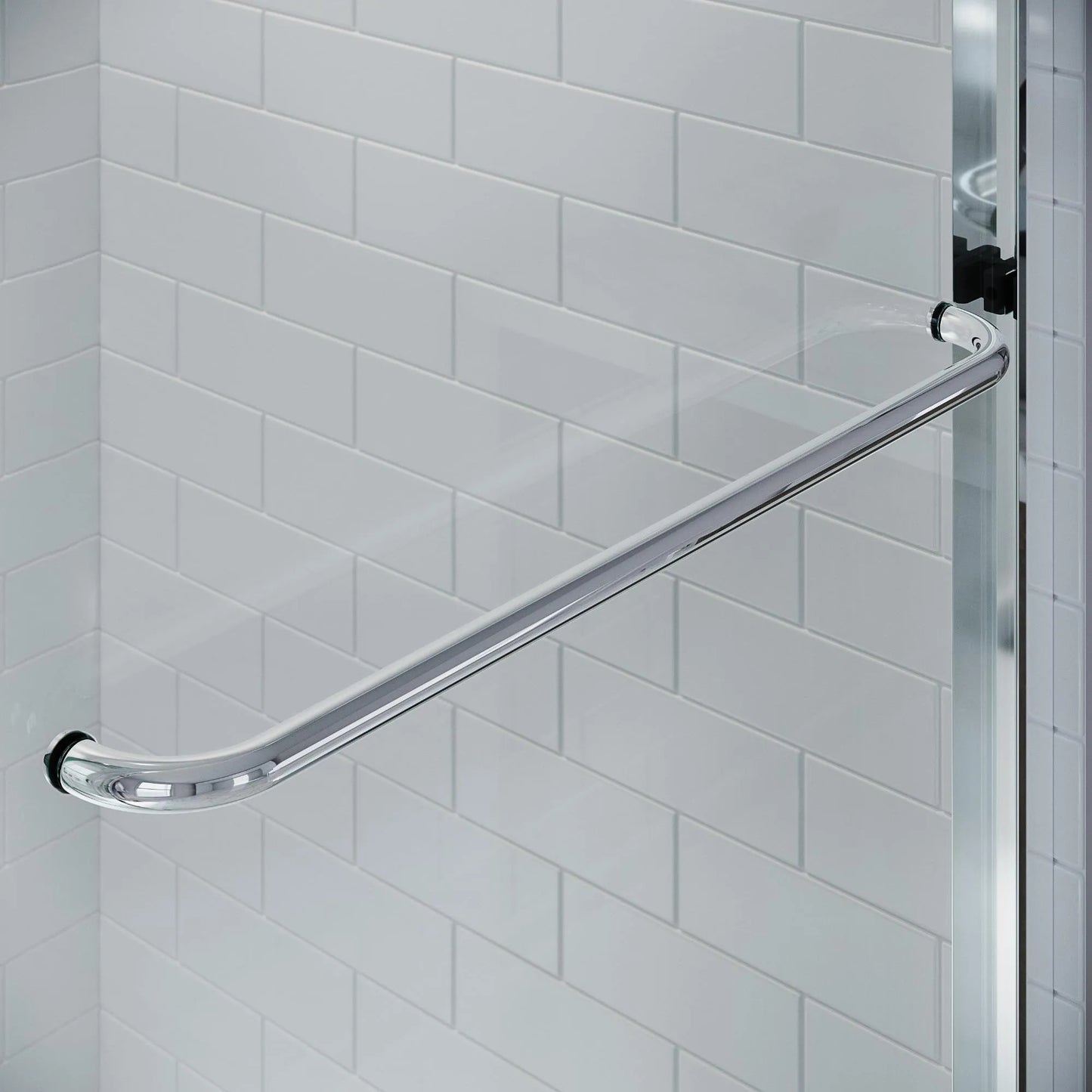 Strada  Polished Chrome Bypass Sliding Shower Door including Installation (NJ)