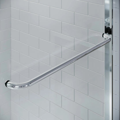 Strada  Polished Chrome Bypass Sliding Shower Door including Installation (NJ)