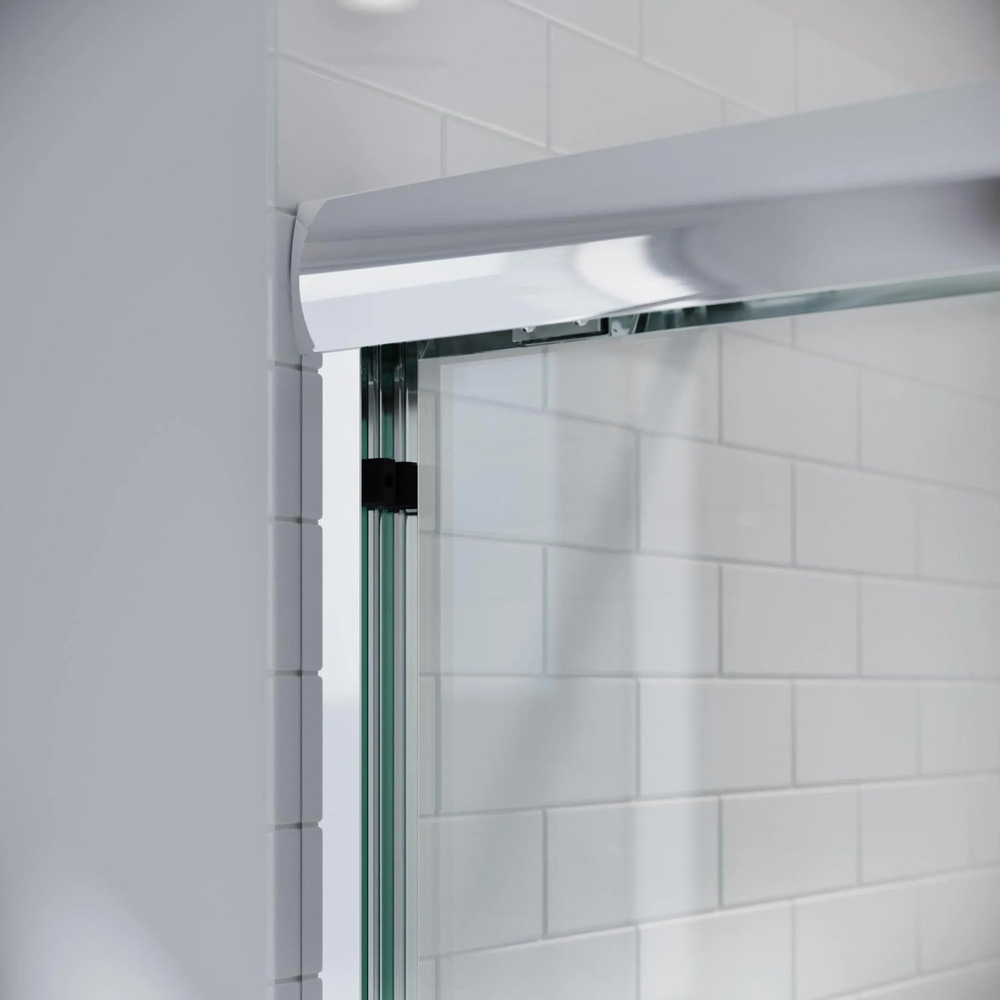 Strada  Polished Chrome Bypass Sliding Shower Door including Installation (NJ)