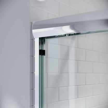 Strada  Polished Chrome Bypass Sliding Shower Door including Installation (NJ)