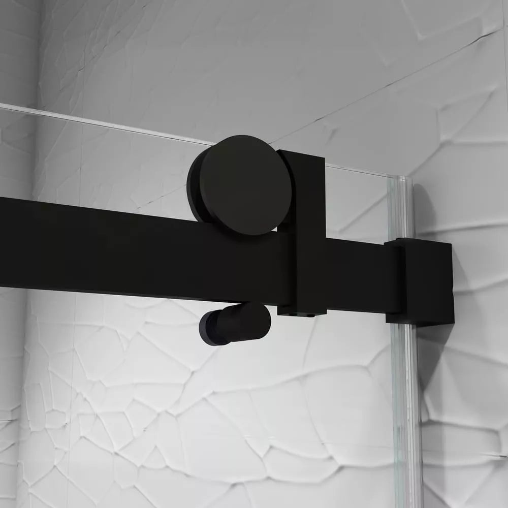 Alumni Matte Black Sliding Shower Door (NJ)