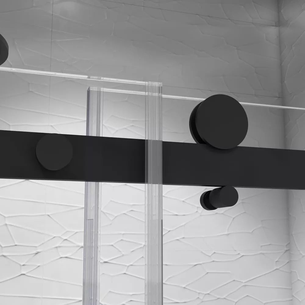 Alumni Matte Black Sliding Shower Door (NJ)