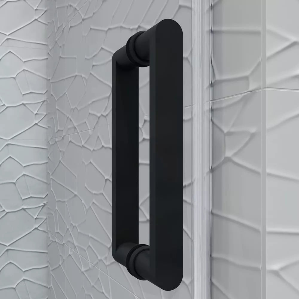 Alumni Matte Black Sliding Shower Door (NJ)