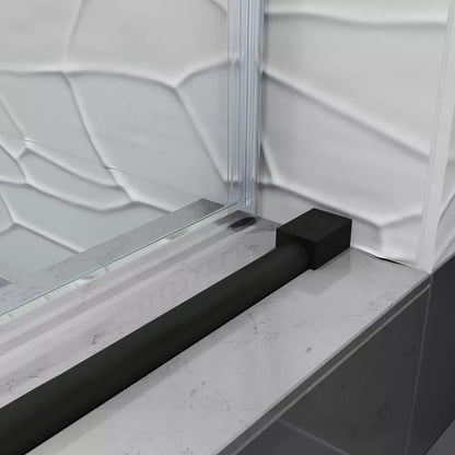 Alumni Matte Black Sliding Shower Door (NJ)