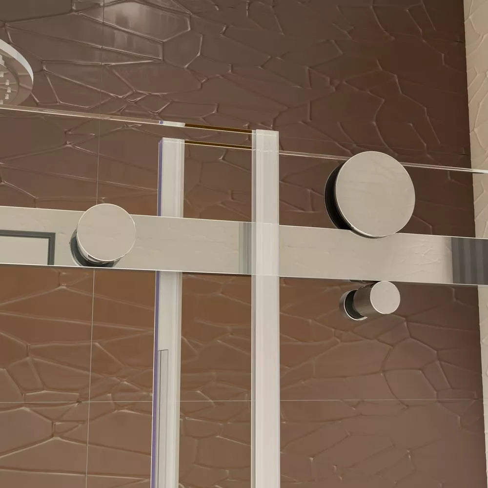 Alumni Polished Stainless Sliding Shower Door (NJ)