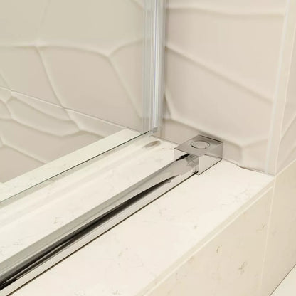 Alumni Polished Stainless Sliding Shower Door (NJ)