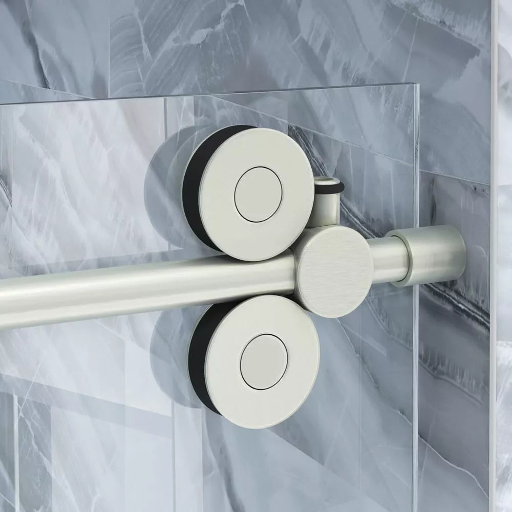 Cosmo Brushed Stainless Sliding Shower Door including Installation (NJ)