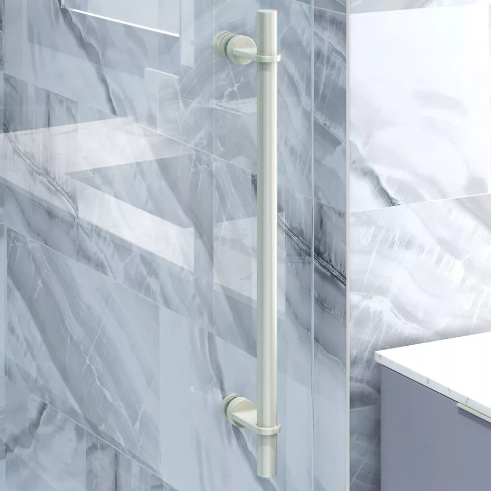 Cosmo Brushed Stainless Sliding Shower Door including Installation (NJ)