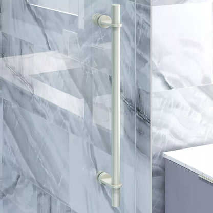 Cosmo Brushed Stainless Sliding Shower Door including Installation (NJ)
