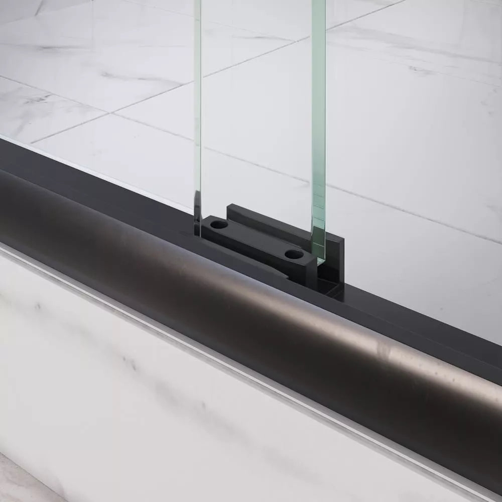 Strada Matte Black Bypass Sliding Shower Door including Installation (NJ)