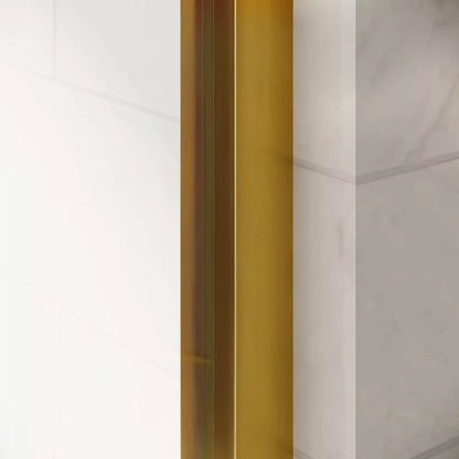 Strada Satin Gold Bypass Sliding Shower Door including Installation (NJ)