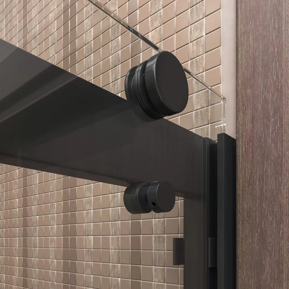 Mara Matte Black Bypass Sliding Shower Door (NJ)