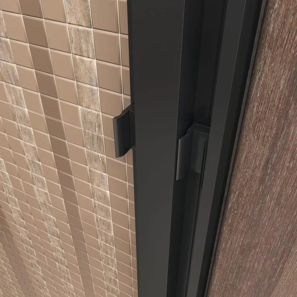 Mara Matte Black Bypass Sliding Shower Door (NJ)