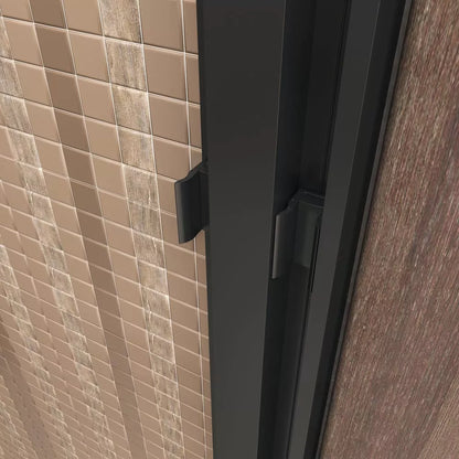 Mara Matte Black Bypass Sliding Shower Door (NJ)