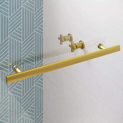 Mara Satin Gold Bypass Sliding Shower Door (NJ)