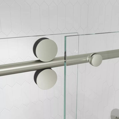 Briza Brushed Stainless Sliding Shower Door (NJ)