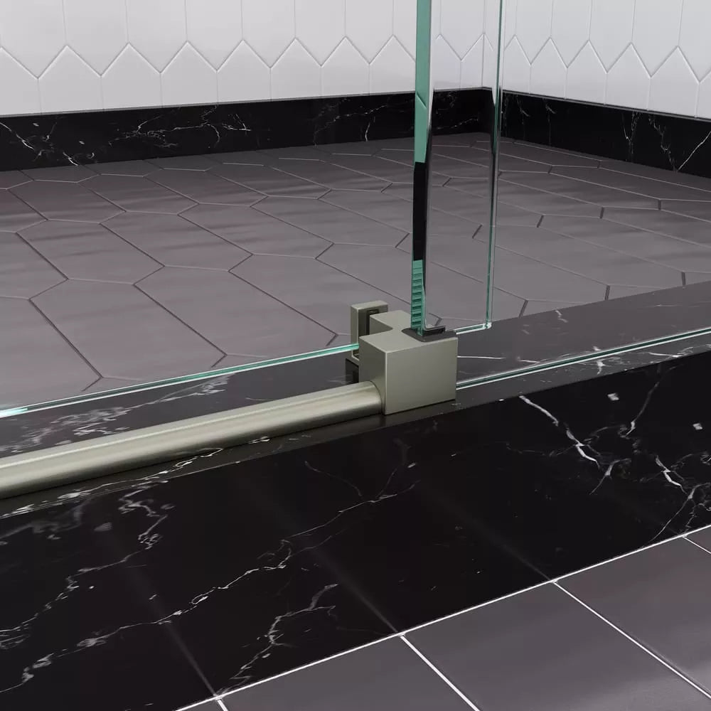 Briza Brushed Stainless Sliding Shower Door (NJ)