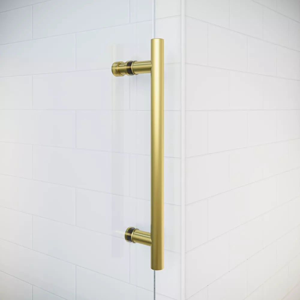 Briza Satin Gold Sliding Shower Door (NJ)