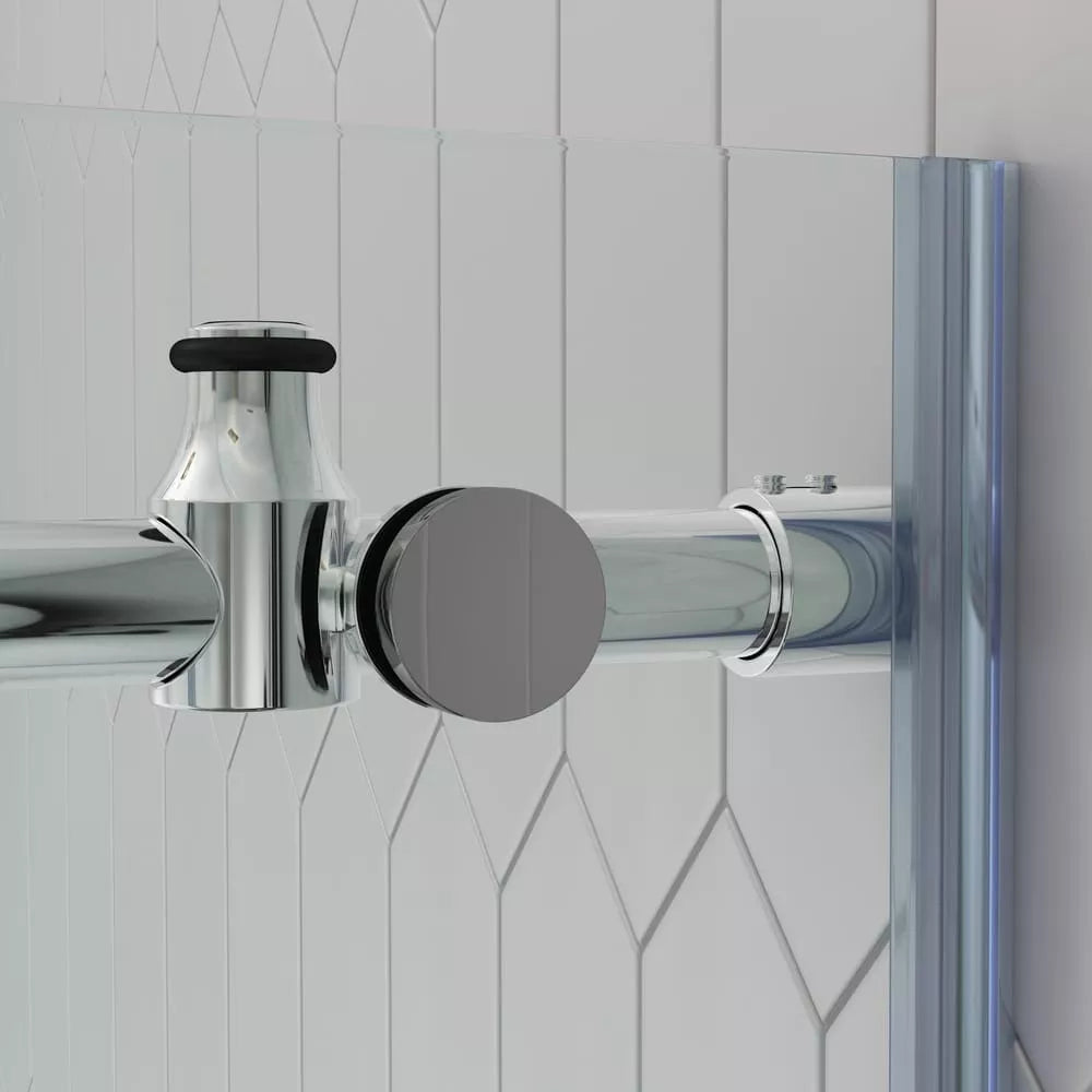Briza Polished Stainless Sliding Shower Door (NJ)