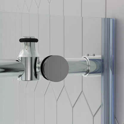 Briza Polished Stainless Sliding Shower Door (NJ)