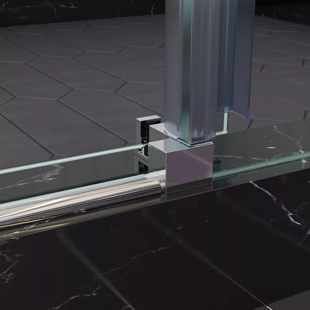 Briza Polished Stainless Sliding Shower Door (NJ)