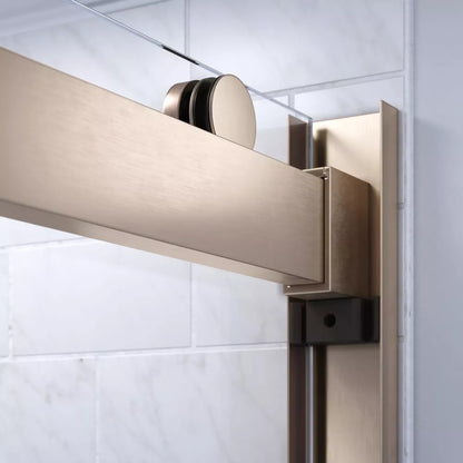 Strada Light Brushed Nickel Sliding Shower Door including Installation (NJ)