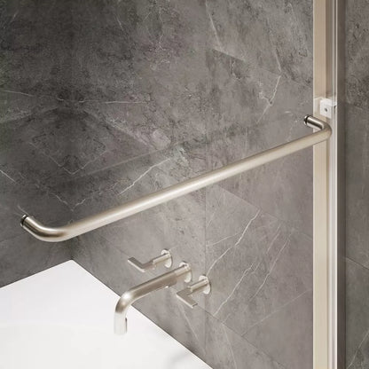 Verona Light Brushed Nickel Frameless Sliding Shower Door (NJ)