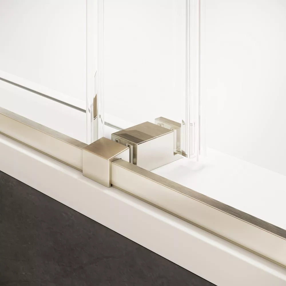 Strada Light Brushed Nickel Sliding Shower Door including Installation (NJ)