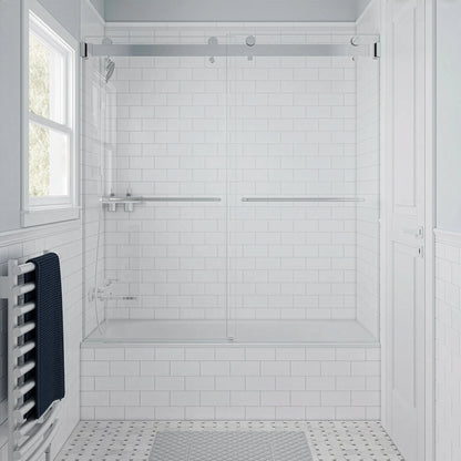 Verona Air Polished Chrome Bypass Sliding Shower Door including Installation (NJ)