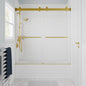 Verona Air Satin Gold Bypass Sliding Shower Door (NJ)